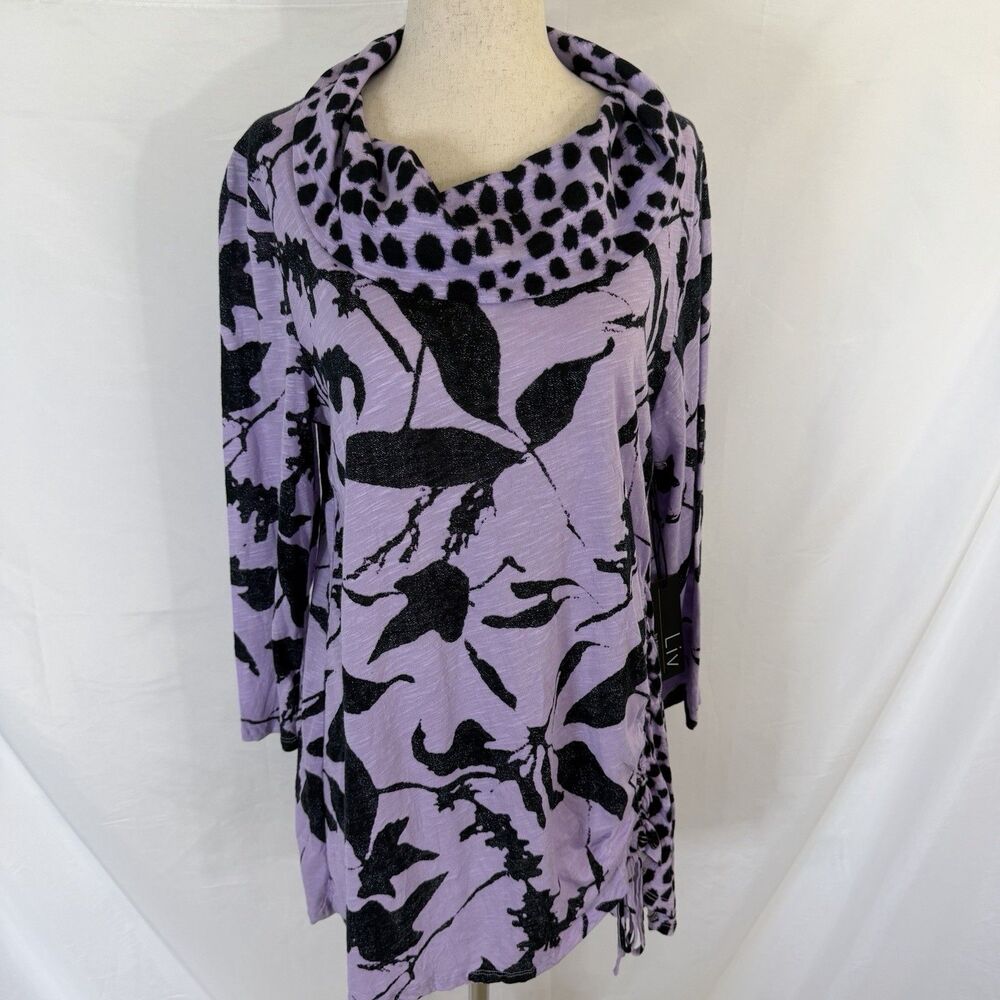 New Liv by Habitat Clothes Womens S Purple Tunic Top Blouse